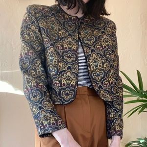 Awesome vintage shimmery cropped blazer